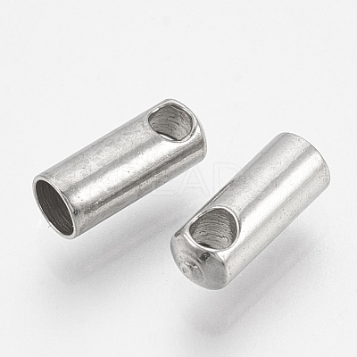 Tarnish Resistant 201 Stainless Steel Cord Ends STAS-S028-30-1