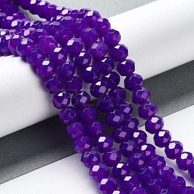 Baking Painted Imitation Jade Glass Bead Strands LS-DGLA-A034-J10mm-A27-1