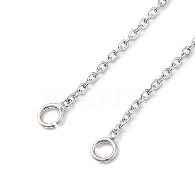 1.3MM Brass Cable Chain Necklace Making NJEW-D302-76P-1
