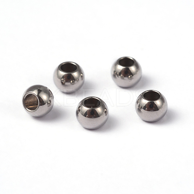 Tarnish Resistant 202 Stainless Steel Spacer Beads LS-STAS-G130-4mm-61P-1