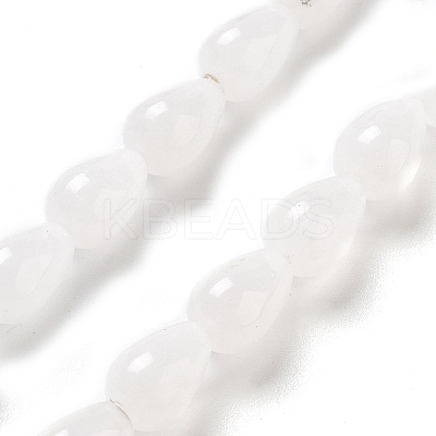 Natural White Jade Beads Strands G-B106-A31-01-1