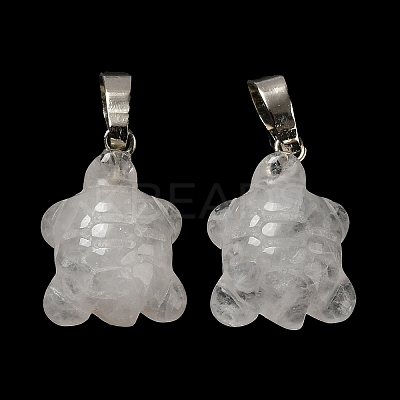Natural Quartz Crystal Pendants G-F758-A04-P-1