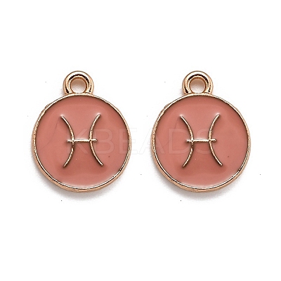 Alloy Enamel Pendants ENAM-S124-01B-11H-1