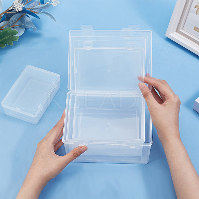 4Pcs 4 Styles PP Plastic Double Knots Bead Storage Containers CON-BC0007-32-1