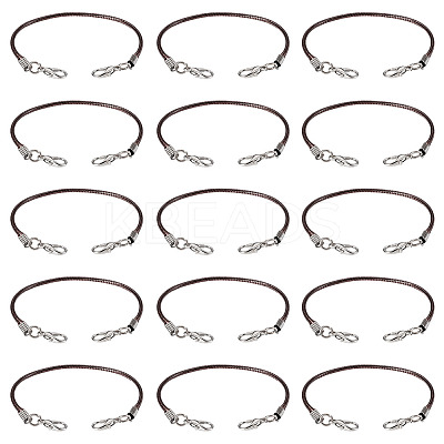 30Pcs Korean Waxed Polyester Cord Bracelet Making YC-TADJ0001-02D-1