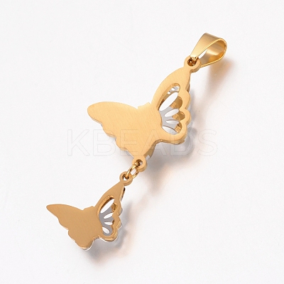 304 Stainless Steel Big Pendants STAS-I121-03-1