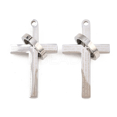 201 Stainless Steel Pendants STAS-P437-13P-1