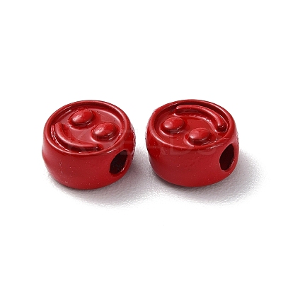 Spray Painted Alloy Beads PALLOY-M215-16B-1