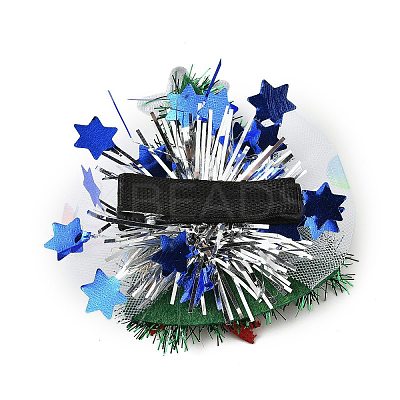 Christmas Theme Glitter Felt Fabric Alligator Hair Clip PHAR-U002-01E-1