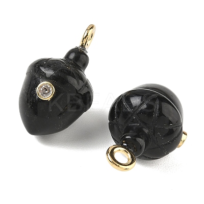 Natural Obsidian Pendants GG-CBA105B-04J-G-1