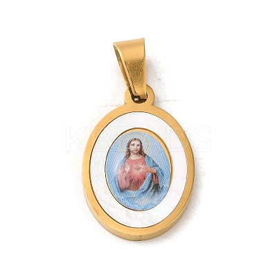 Ion Plating(IP) 304 Stainless Steel Pendants STAS-C103-03G-01-1