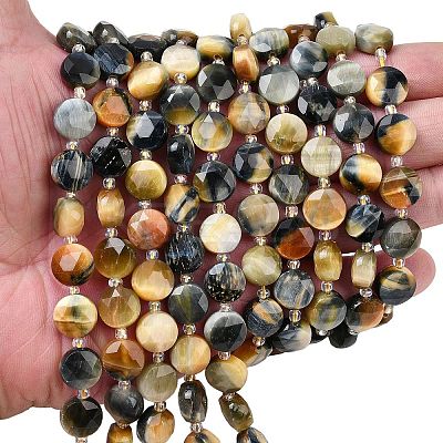 Natural Tiger Eye Beads Strands G-F812-C09-01A-1