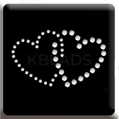 Glitter Hotfix Rhinestone(Hot Melt Adhesive On The Back) LS-DIY-WH0177-23-1