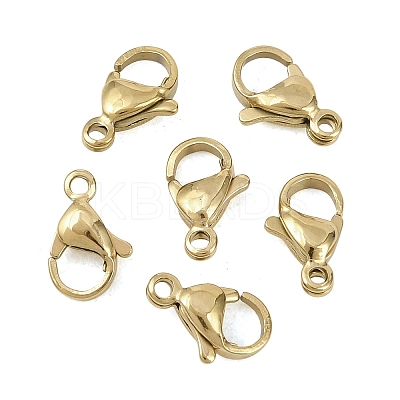 304 Stainless Steel Lobster Claw Clasps STAS-D218-01G-05-1