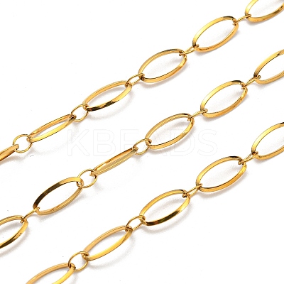 304 Stainless Steel Oval Link Chains CHS-C009-09G-1