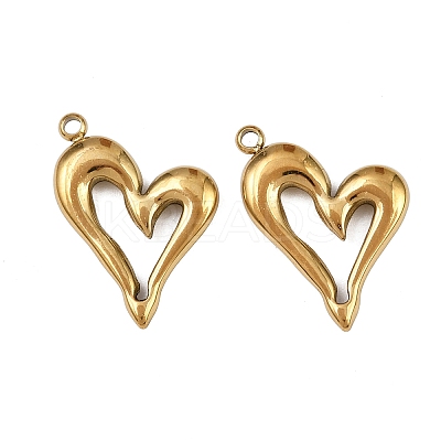 304 Stainless Steel Pendants STAS-L303-06G-1