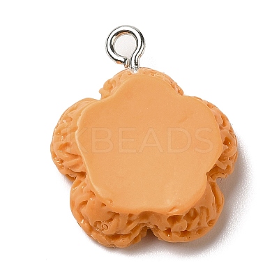 Opaque Resin Pendants RESI-L038-01P-04-1