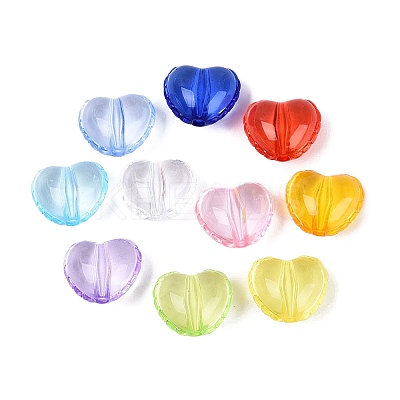 Transparent Acrylic Beads TACR-N020-10-1