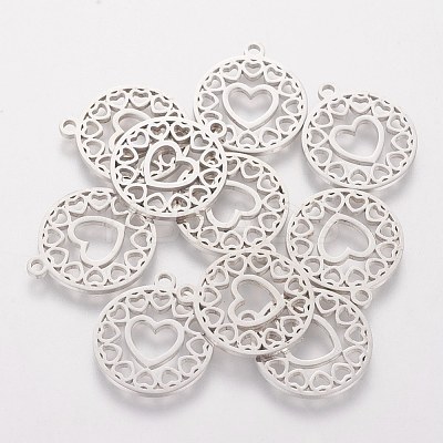 Non-Tarnish 201 Stainless Steel Pendants STAS-Q201-T402-1