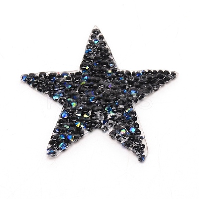 Star Glitter Hotfix Rhinestone DIY-WH0301-92B-01-1