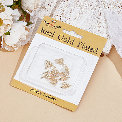 10Pcs Rack Plating Brass Pendants KK-BBC0017-13-1