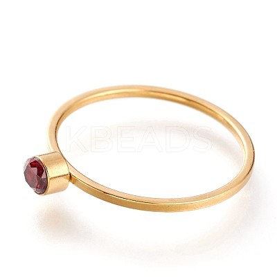 Ion Plating(IP) 304 Stainless Steel Finger Rings RJEW-B0005-7-03G-1