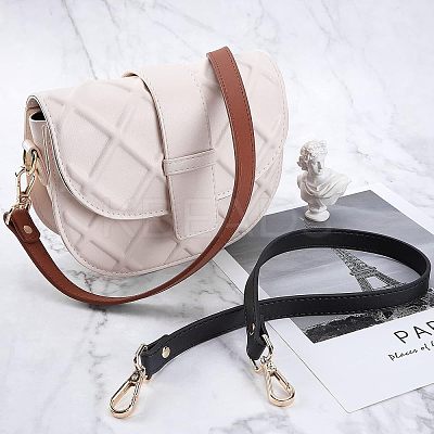 2Pcs 2 Colors PU Leather Bag Handles DIY-FH0003-05-1