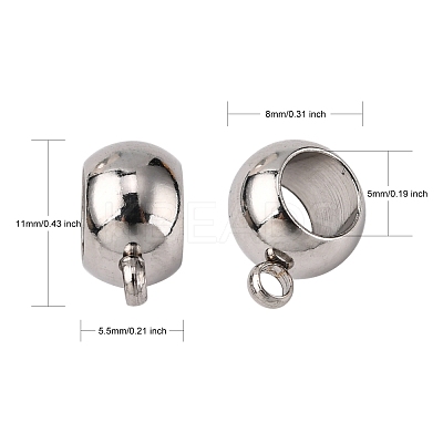 Non-Tarnish 304 Stainless Steel Tube Bails X-STAS-L198-16A-1