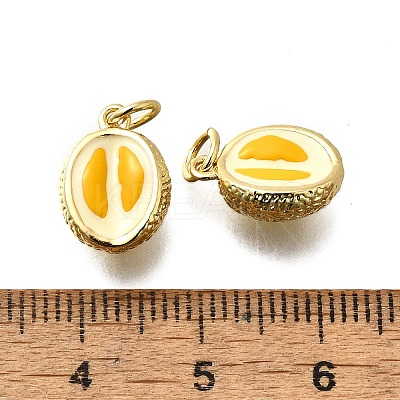 Brass Enamel Pendants KK-P295-49G-1