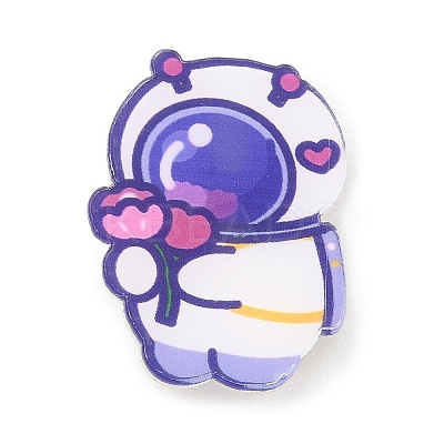 Cartoon Style Acrylic Brooches JEWB-P018-02H-1