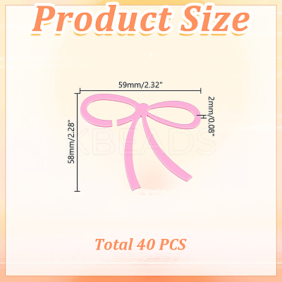 40Pcs Acrylic Wine Glass Charms AJEW-HY0002-52A-01-1