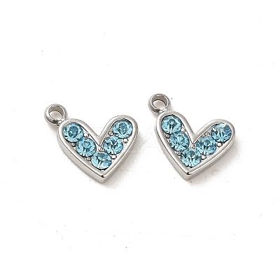 304 Stainless Steel Pendants STAS-L025-005P-02-1