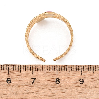 304 Stainless Steel Cuff Rings for Women RJEW-D334-02D-G-1