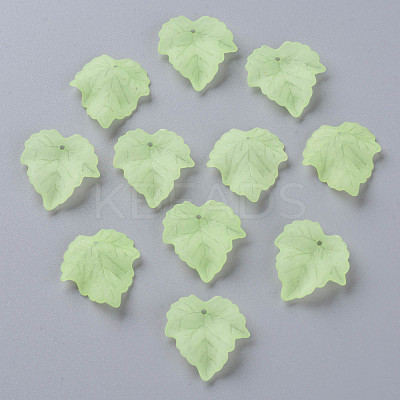 Autumn Theme Transparent Frosted Acrylic Pendants PAF002Y-18-1