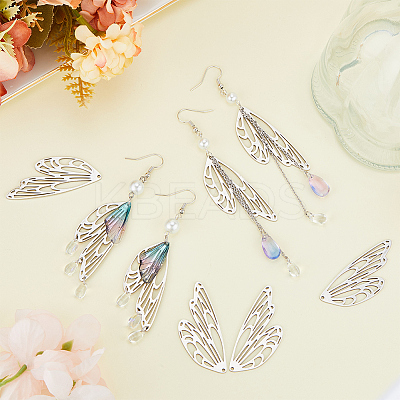 8Pcs Stainless Steel Pendants STAS-CN0001-57-1