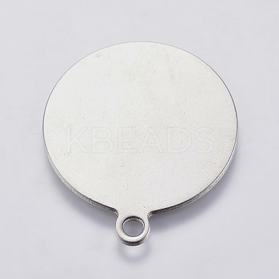 Tarnish Resistant 201 Stainless Steel Stamping Blank Tag Pendants LS-STAS-F139-038P-1