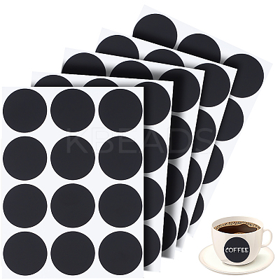 PVC Chalkboard Labels Blank Stickers LS-STIC-WH0004-42E-1