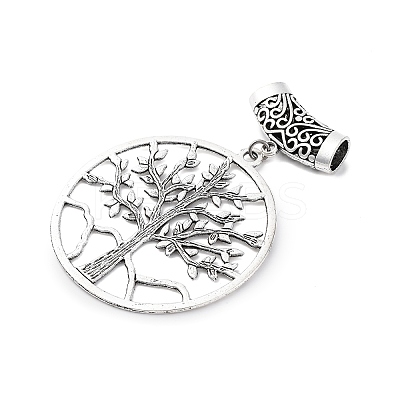 6Pcs 6 Styles Tibetan Style Alloy European Dangle Charms HJEW-FH00012-1