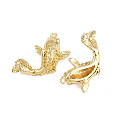 Brass Micro Pave Cubic Zirconia Pendants KK-A269-09G-1