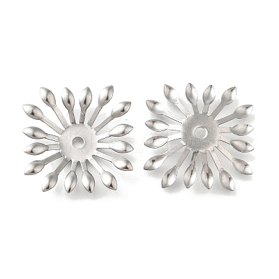 304 Stainless Steel Bead Caps X1-STAS-B087-10H-P-1