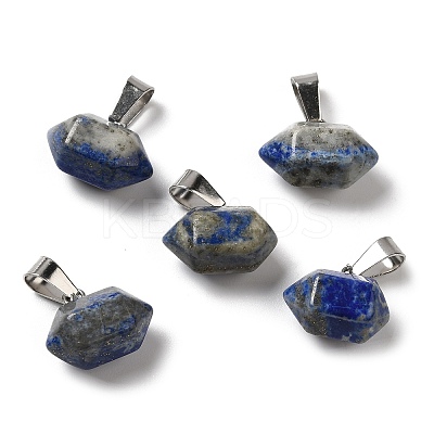 Natural Lapis Lazuli Pointed Pendants G-K335-03P-19-1