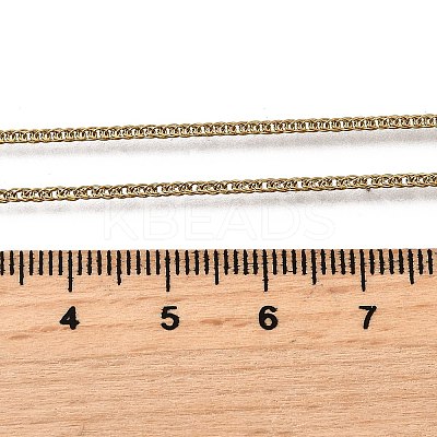 1.5MM 304 Stainless Steel Wheat Chain Necklaces for Men STAS-V011-03B-G-1