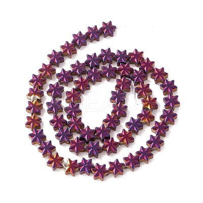 Electroplate Synthetic Non-magnetic Hematite Beads G-I317-03F-1