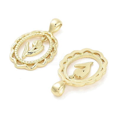 Rack Plating Brass Pendants KK-Z064-24G-01-1