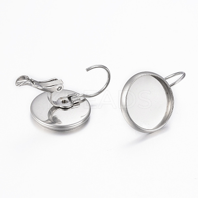 Tarnish Resistant 304 Stainless Steel Leverback Earring Findings STAS-H423-01P-1