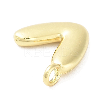 Rack Plating Brass Balloon Letter Pendants KK-C050-01G-V-1