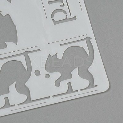 Large Plastic Reusable Drawing Painting Stencils Templates DIY-F053-25A-1