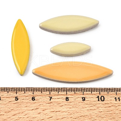 Flat Elongated Leaf Porcelain Mosaic Tiles PR-CBA4734-02B-1