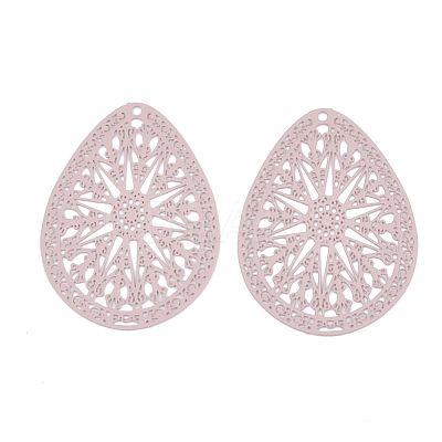 430 Stainless Steel Filigree Pendants X-STAS-S108-16D-1