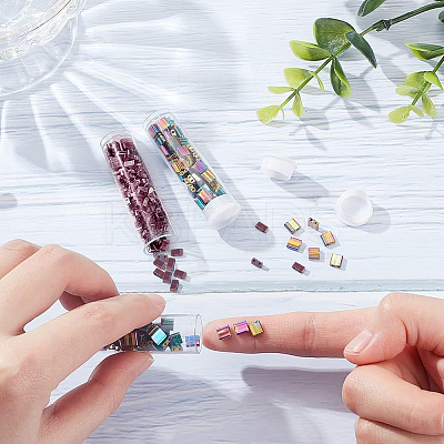 336Pcs 2 Size Glass Seed Beads SEED-NB0001-96-1